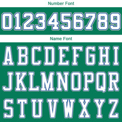 Benutzerdefinierte Authentisch Basketball Trikot Kelly Grün-Weiß-Royal