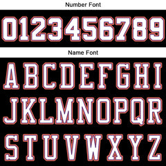 Benutzerdefinierte Authentisch Basketball Trikot Schwarz-Weiss