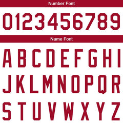 Benutzerdefinierte Authentisch Basketball Trikot Weiß Rot