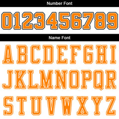 Benutzerdefinierte Authentisch Basketball Trikot Weiß-Orange-Schwarz