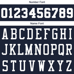 Benutzerdefinierte Authentisch Basketball Trikot Marine -Weiß- königlich