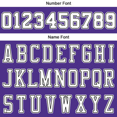 Benutzerdefinierte Authentisch Basketball Trikot Lila-Weiß-Schwarz