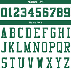 Benutzerdefinierte Authentisch Basketball Trikot Weiß- Kelly Grün