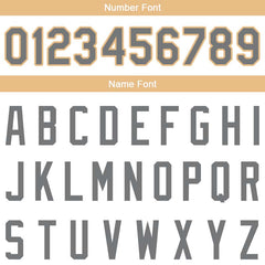 Benutzerdefinierte Authentisch Basketball Trikot Weiß-Grau-Gold