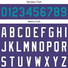 Benutzerdefinierte Authentisch Basketball Trikot Violett-Blaugrün-Weiß