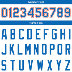 Benutzerdefinierte Authentisch Basketball Trikot Weiß-Blau-Orange