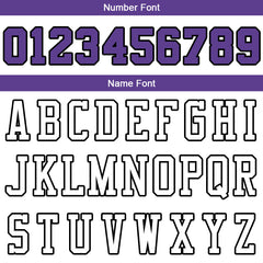 Benutzerdefinierte Authentisch Basketball Trikot Weiß-Lila-Schwarz-Rot