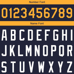 Benutzerdefinierte Authentisch Basketball Trikot Marine-Weiß-Gelb