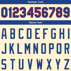 Benutzerdefinierte Authentisch Basketball Trikot Creme- Königlich- Rot