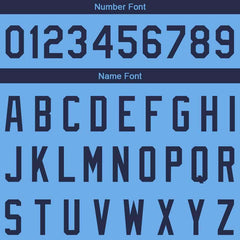 Benutzerdefinierte Authentisch Basketball Trikot Hellblau-Marine-Gelb