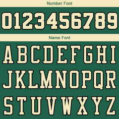 Benutzerdefinierte Authentisch Basketball Trikot Grün-Creme-Schwarz