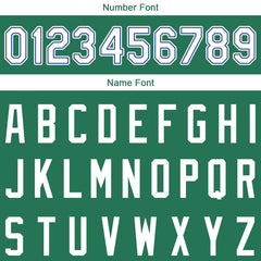 Benutzerdefinierte Authentisch Basketball Trikot Kelly Grün-Weiß- königlich