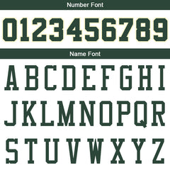 Benutzerdefinierte Authentisch Basketball Trikot Weiß-Grün-Creme