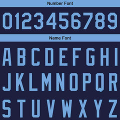 Benutzerdefinierte Authentisch Basketball Trikot Marine- Hellblau