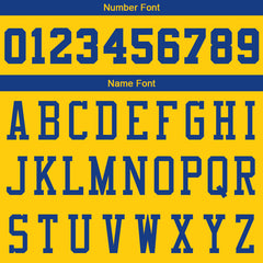 Benutzerdefinierte Authentisch Basketball Trikot Gelb-Royal-Weiß