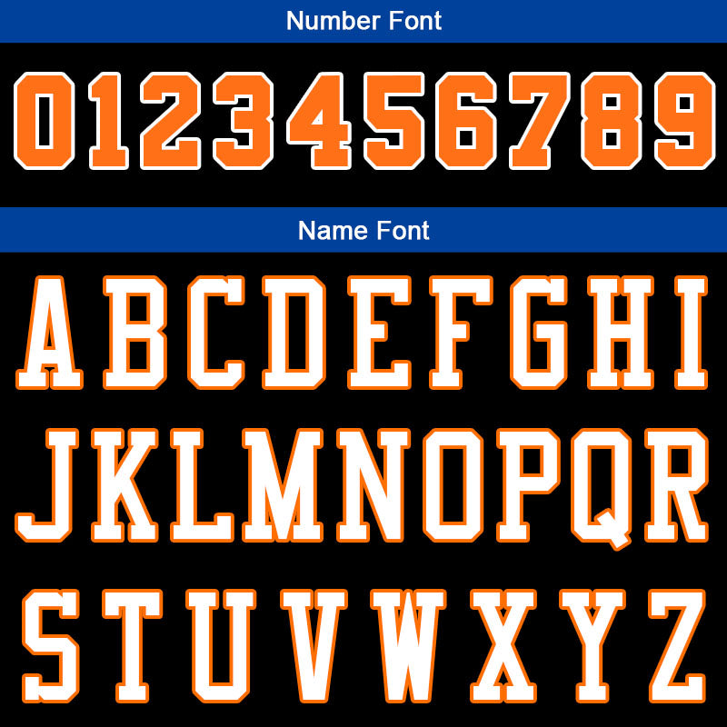 Benutzerdefinierte Authentisch Basketball Trikot Schwarz-Orange-Weiß