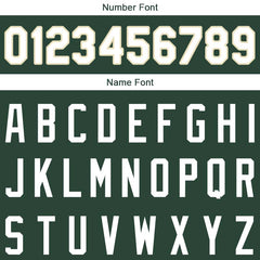 Benutzerdefinierte Authentisch Basketball Trikot Grün-Weiß-Creme