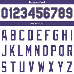 Benutzerdefinierte Authentisch Basketball Trikot Weiß-Lila-Grau