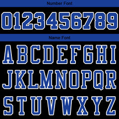 Benutzerdefinierte Authentisch Basketball Trikot Schwarz-Royal-Rot-Weiß