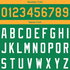 Benutzerdefinierte Authentisch Basketball Trikot Kelly Grün-Gelb-Weiß