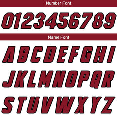 Benutzerdefinierte Authentisch Basketball Trikot Weiß-Rot-Schwarz