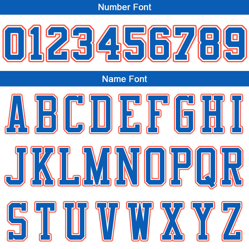 Benutzerdefinierte Authentisch Basketball Trikot Weiß-Blau-Orange-Marine