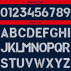 Benutzerdefinierte Fußballuniform Jersey Kinder Erwachsene Personalisiertes Set Jersey Shirt Marine