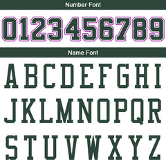 Benutzerdefinierte Authentisch Basketball Trikot Weiß-Grün-Lila