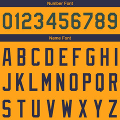 Benutzerdefinierte Authentisch Basketball Trikot Gelb-Marine-Grün