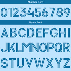 Benutzerdefinierte Fußballuniform Jersey Kinder Erwachsene Personalisiertes Set Jersey Shirt Hellblau