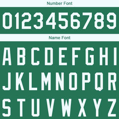 Benutzerdefinierte Authentisch Basketball Trikot Kelly Grün-Weiß