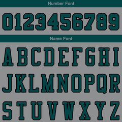 Benutzerdefinierte Authentisch Sweatshirt-Kapuzenpulli Grau-Grün-Schwarz