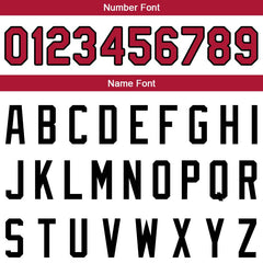 Benutzerdefinierte Authentisch Basketball Trikot Weiß-Rot-Schwarz