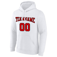 Benutzerdefinierte Authentisch Sweatshirt-Kapuzenpulli Schwarz-Gold-Weiß