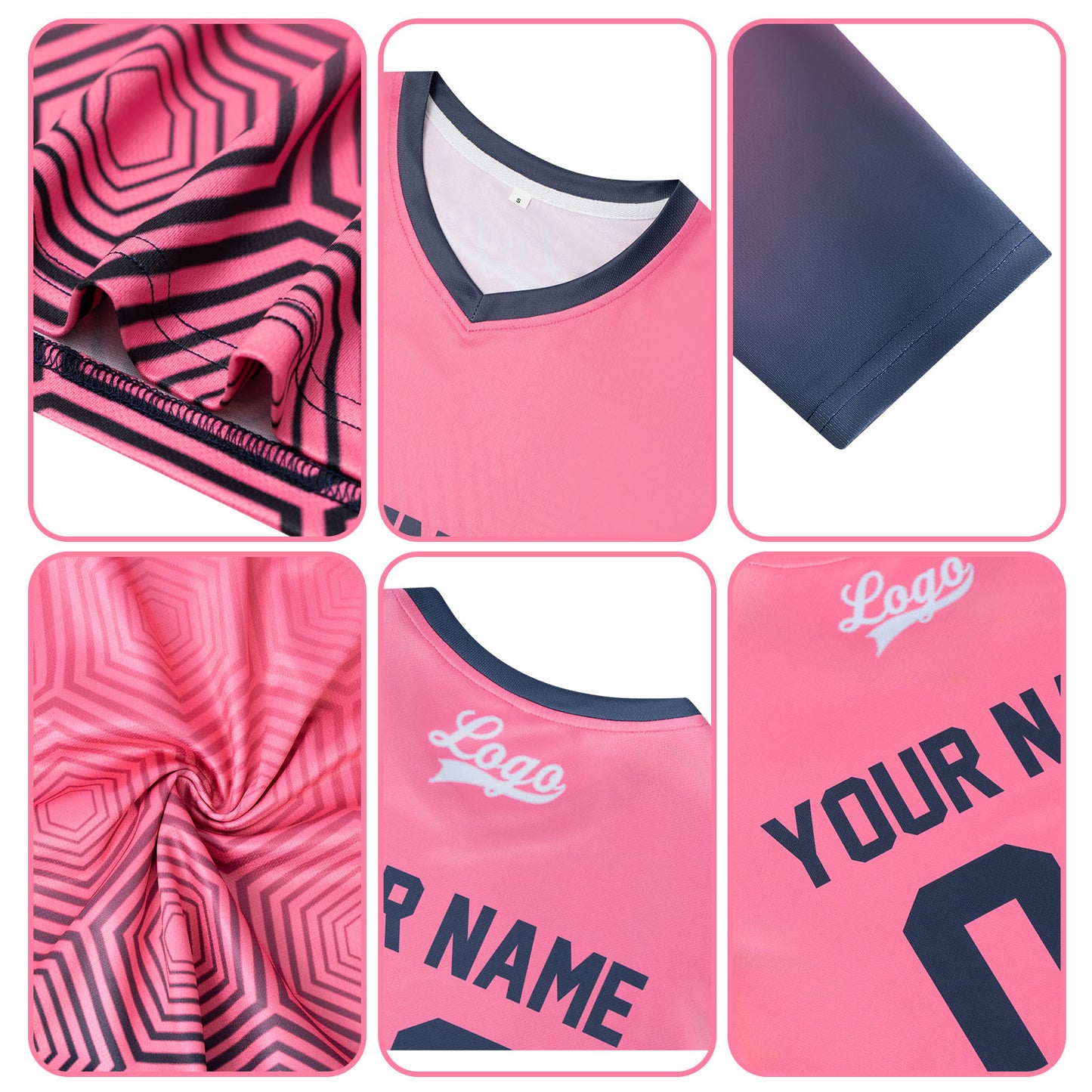 Kundenspezifisches Basketball Fußball Schießen langes T-Shirt für Erwachsene und Kinder Grün&Rosa