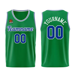 Individuelle Kelly Grün Königlich Basketball Jersey Shorts für Männer und Frauen Gestickter und gedruckter Name, Nummer und Logo