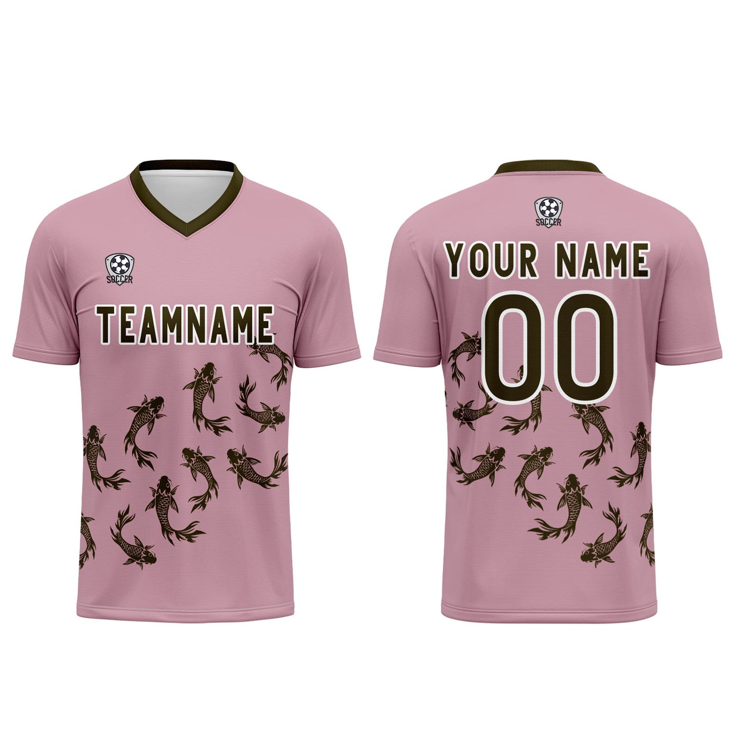 Benutzerdefinierte Rosa Trikots für Männer Frauen Personalisierte Fußball Uniformen für Erwachsene und Kind