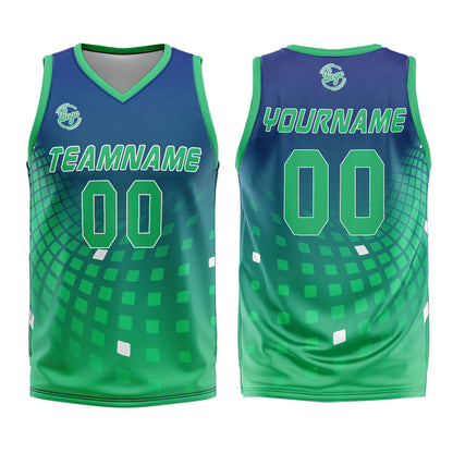Benutzerdefinierter Marine Grün Basketball Jersey Uniform Anzug gedruckt Ihr Logo Name Nummer