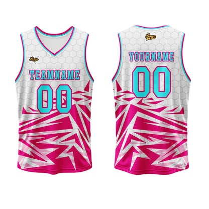 Benutzerdefinierter Pulver Blau Basketball Jersey Uniform Anzug gedruckt Ihr Logo Name Nummer