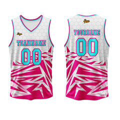 Benutzerdefinierter Pulver Blau Basketball Jersey Uniform Anzug gedruckt Ihr Logo Name Nummer