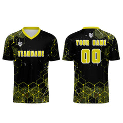 Benutzerdefinierte Gelb Trikots für Männer Frauen Personalisierte Fußball Uniformen für Erwachsene und Kind