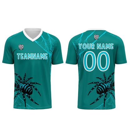 Benutzerdefinierte Dunkles Grün Trikots für Männer Frauen Personalisierte Fußball Uniformen für Erwachsene und Kind