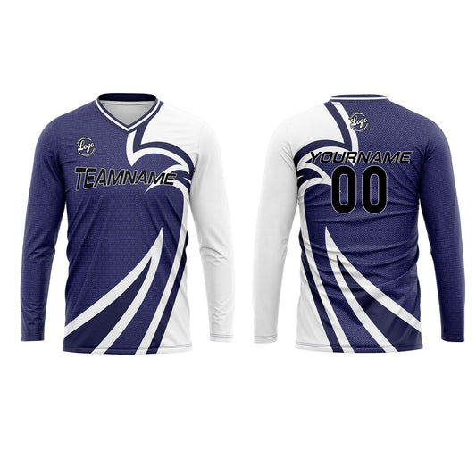 Kundenspezifisches Grau Blau Basketball Fußball Schießen langes T-Shirt für Erwachsene und Kinder