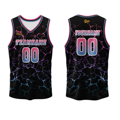 Benutzerdefinierter Rosa  Basketball Jersey Uniform Anzug gedruckt Ihr Logo Name Nummer