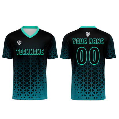 Benutzerdefinierte Grün Trikots für Männer Frauen Personalisierte Fußball Uniformen für Erwachsene und Kind