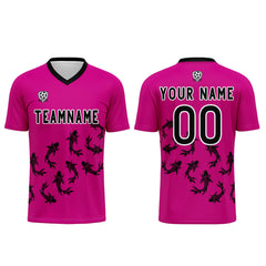 Benutzerdefinierte Rose Lila Trikots für Männer Frauen Personalisierte Fußball Uniformen für Erwachsene und Kind