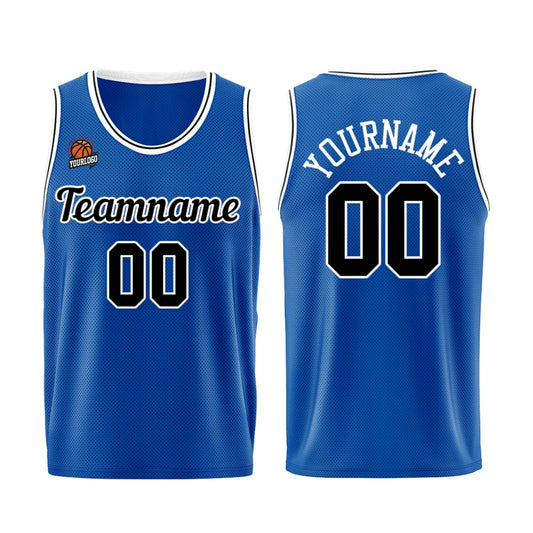 Individuelle Königs-Schwarz Basketball Jersey Shorts für Männer und Frauen Gestickter und gedruckter Name, Nummer und Logo