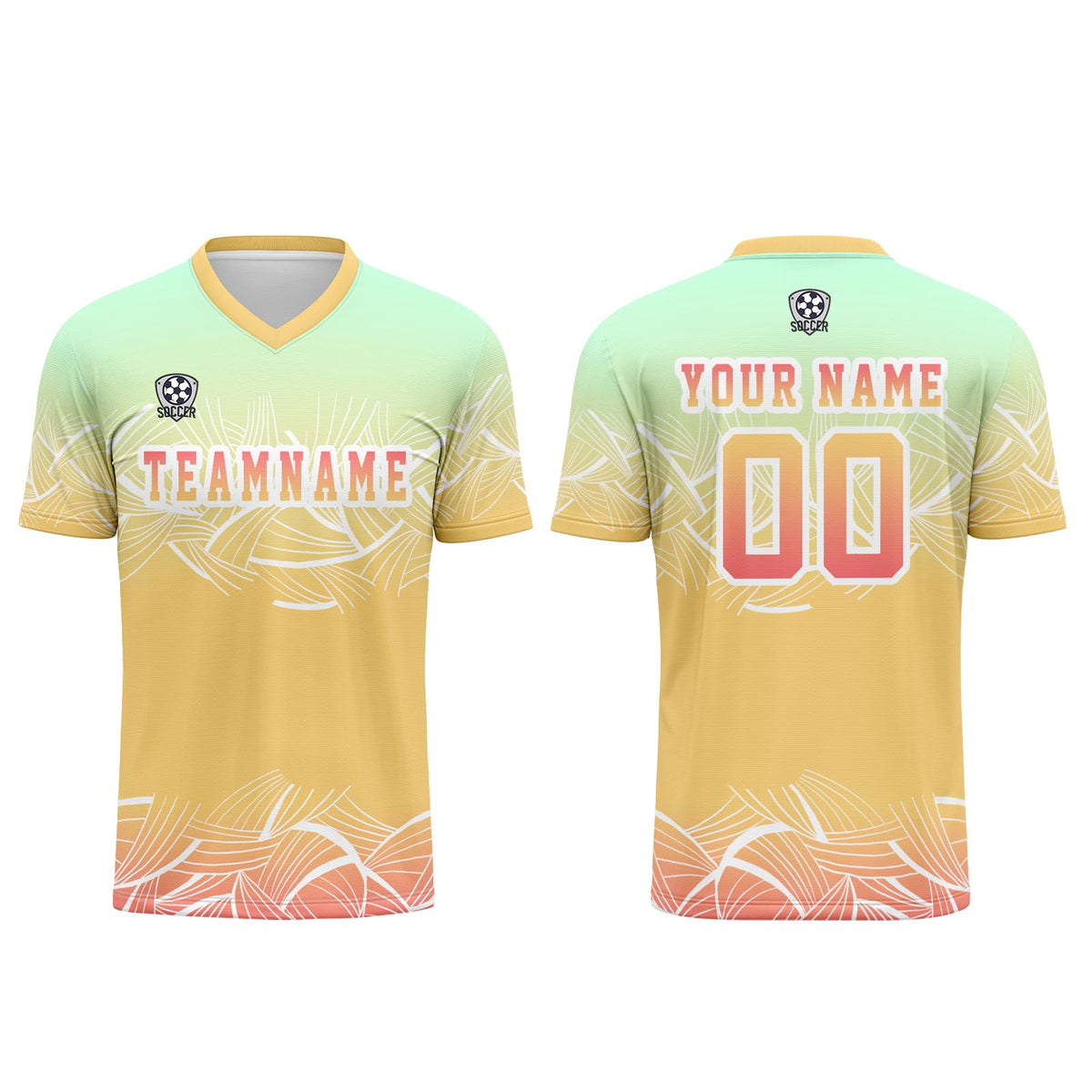 Benutzerdefinierte Minze Grün Trikots für Männer Frauen Personalisierte Fußball Uniformen für Erwachsene und Kind