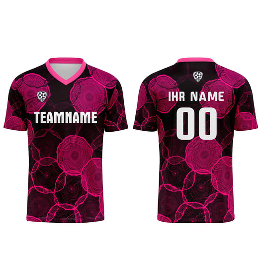Benutzerdefinierte Schwarz Pulver Trikots für Männer Frauen Personalisierte Fußball Uniformen für Erwachsene und Kind