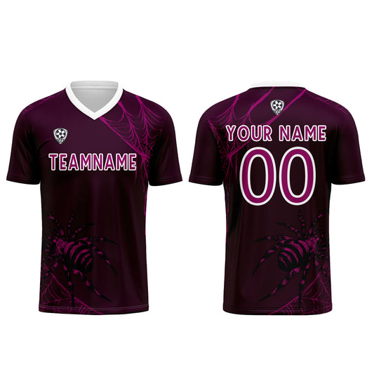 Benutzerdefinierte Lila Trikots für Männer Frauen Personalisierte Fußball Uniformen für Erwachsene und Kind